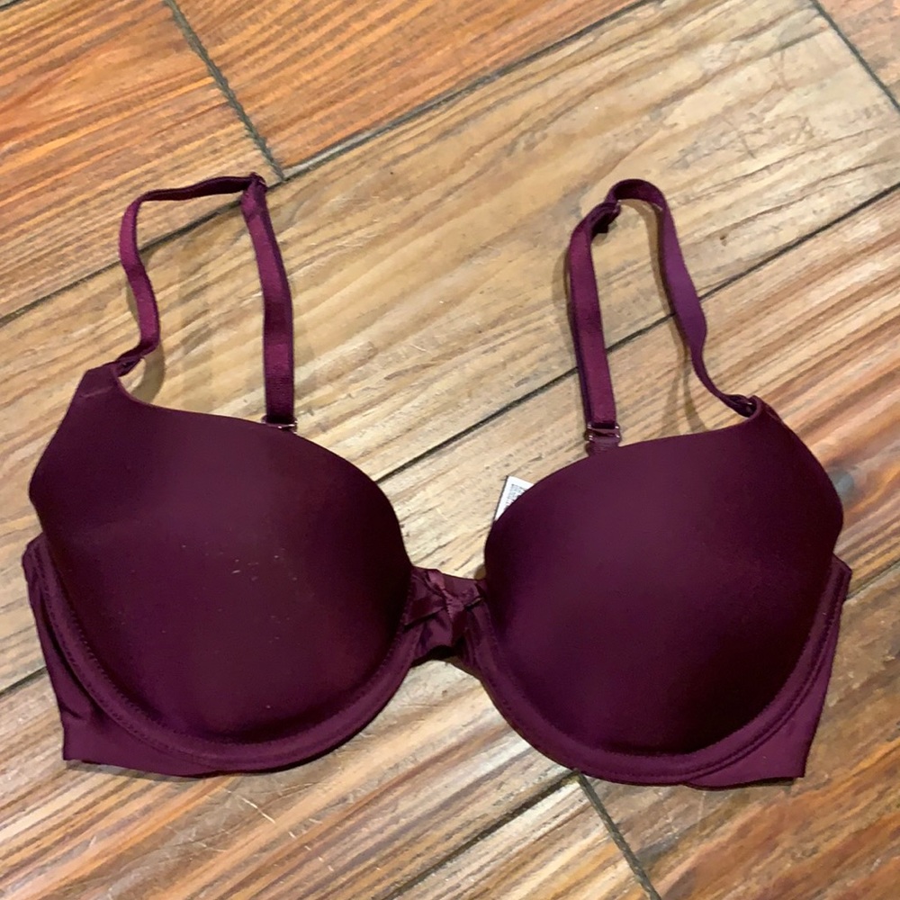 Victoria’s Secret maroon Demi bra 32D